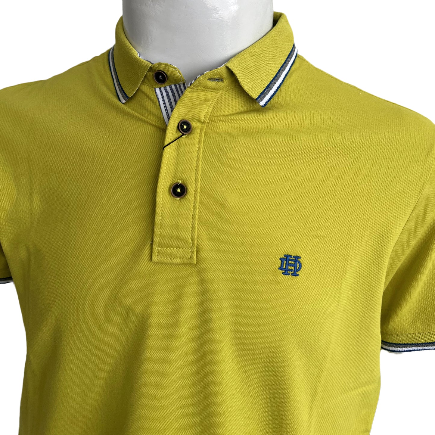 Mens Polo Slim Fit Lime T- Shirt