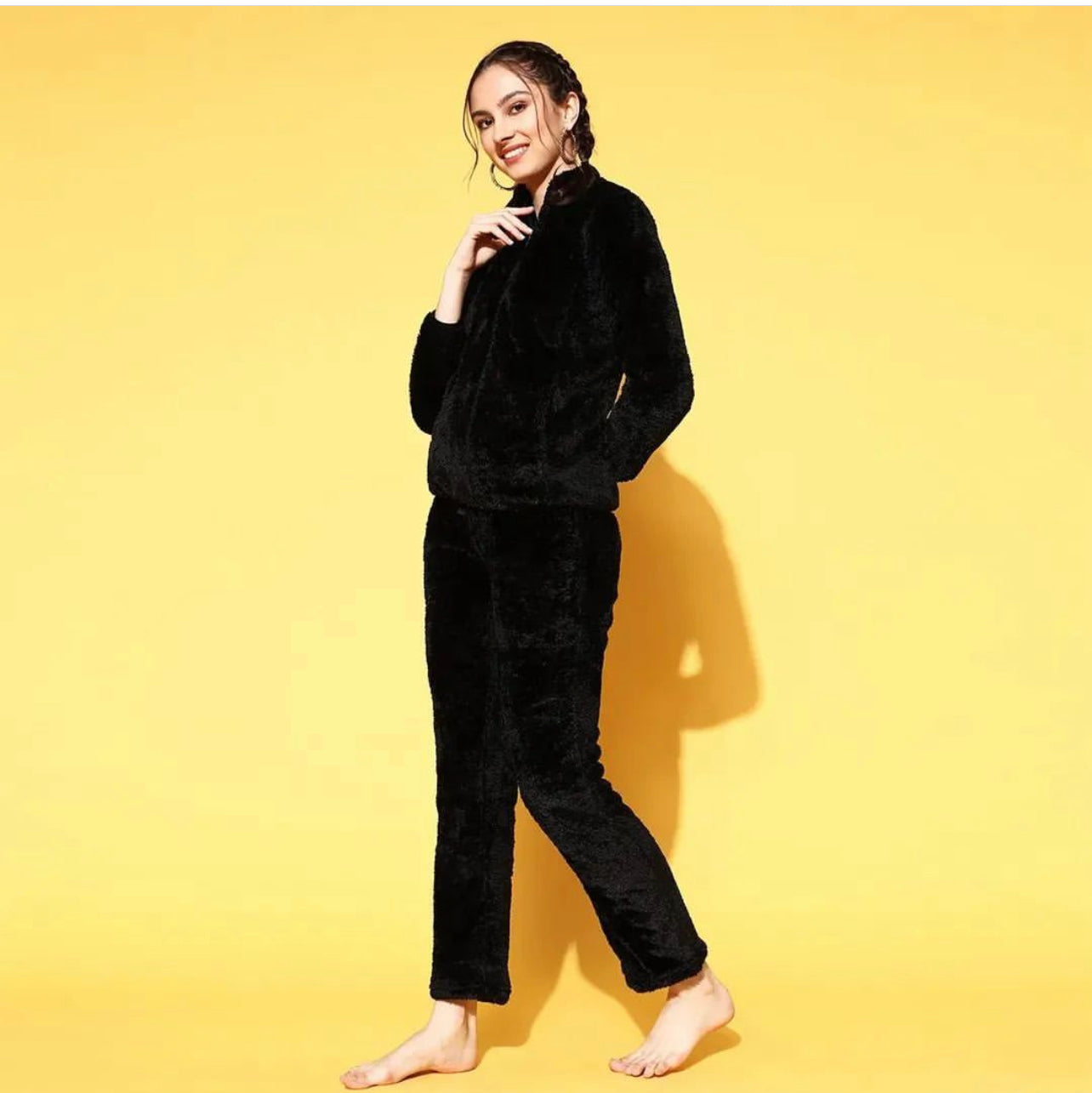 Velvet track suit