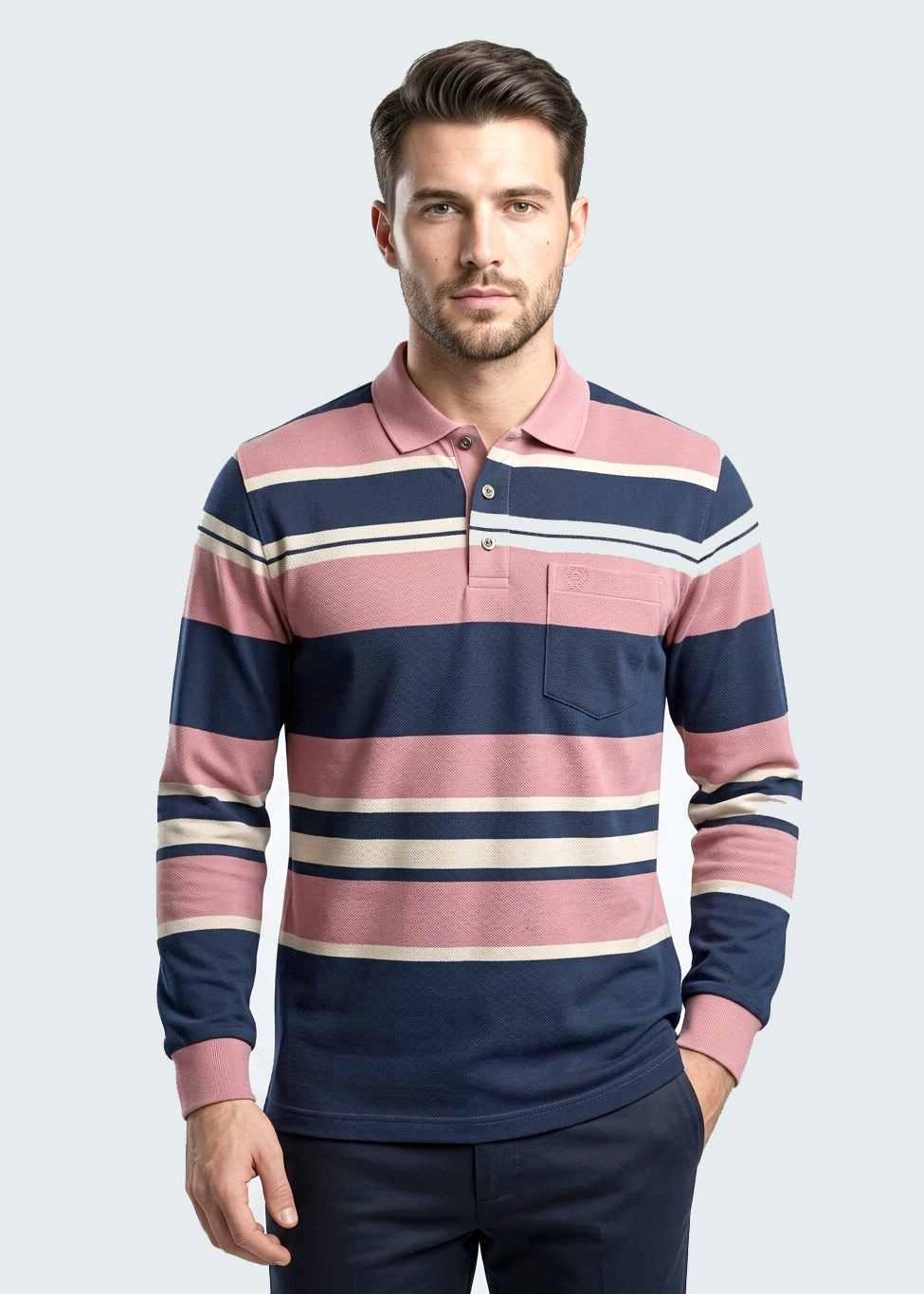 Powdered rose polo shirt - 125551c