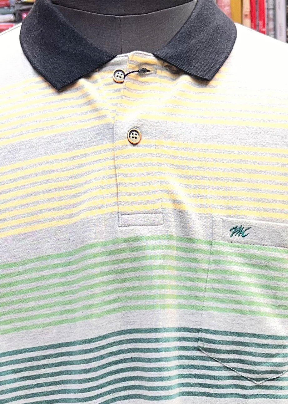 Monte Carlo Men's Collar T-shirt | Thick Luper Fabric | Regular Fit