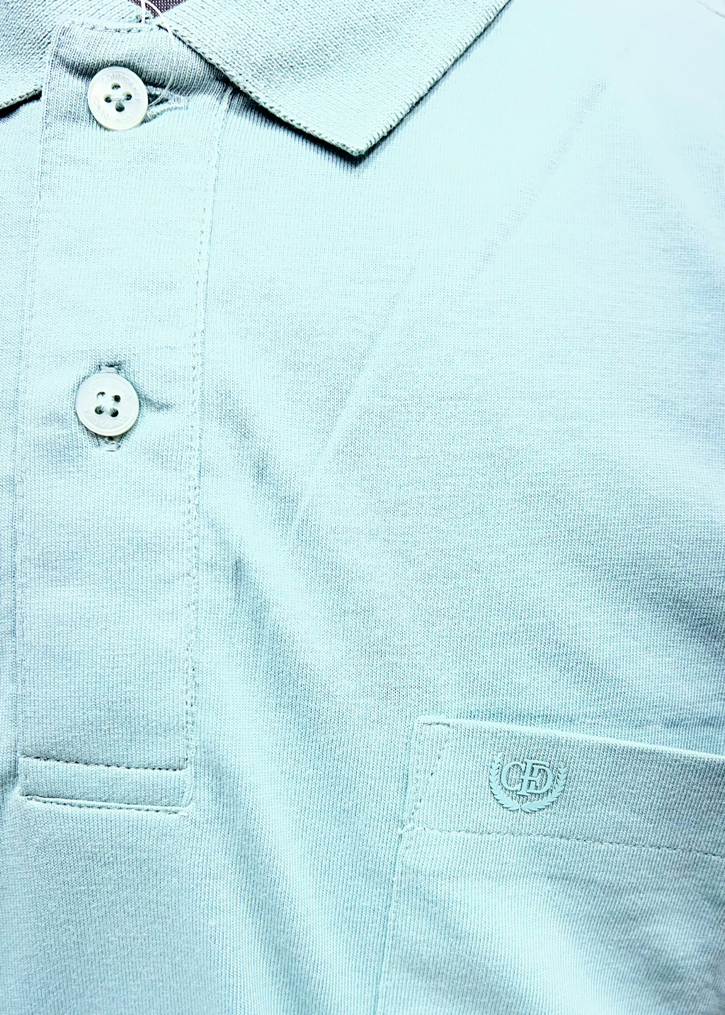 Confidence Sea Green Full Sleeve Polo T-Shirt