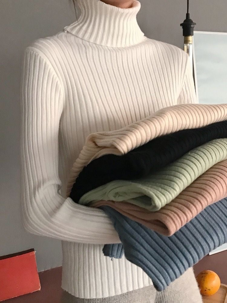 Monte Carlo Silvy Womax Rage Jolly Skiwi Pullover Sweater | Wool Blend Ribbed Turtle & Crew Neck (M-XL)