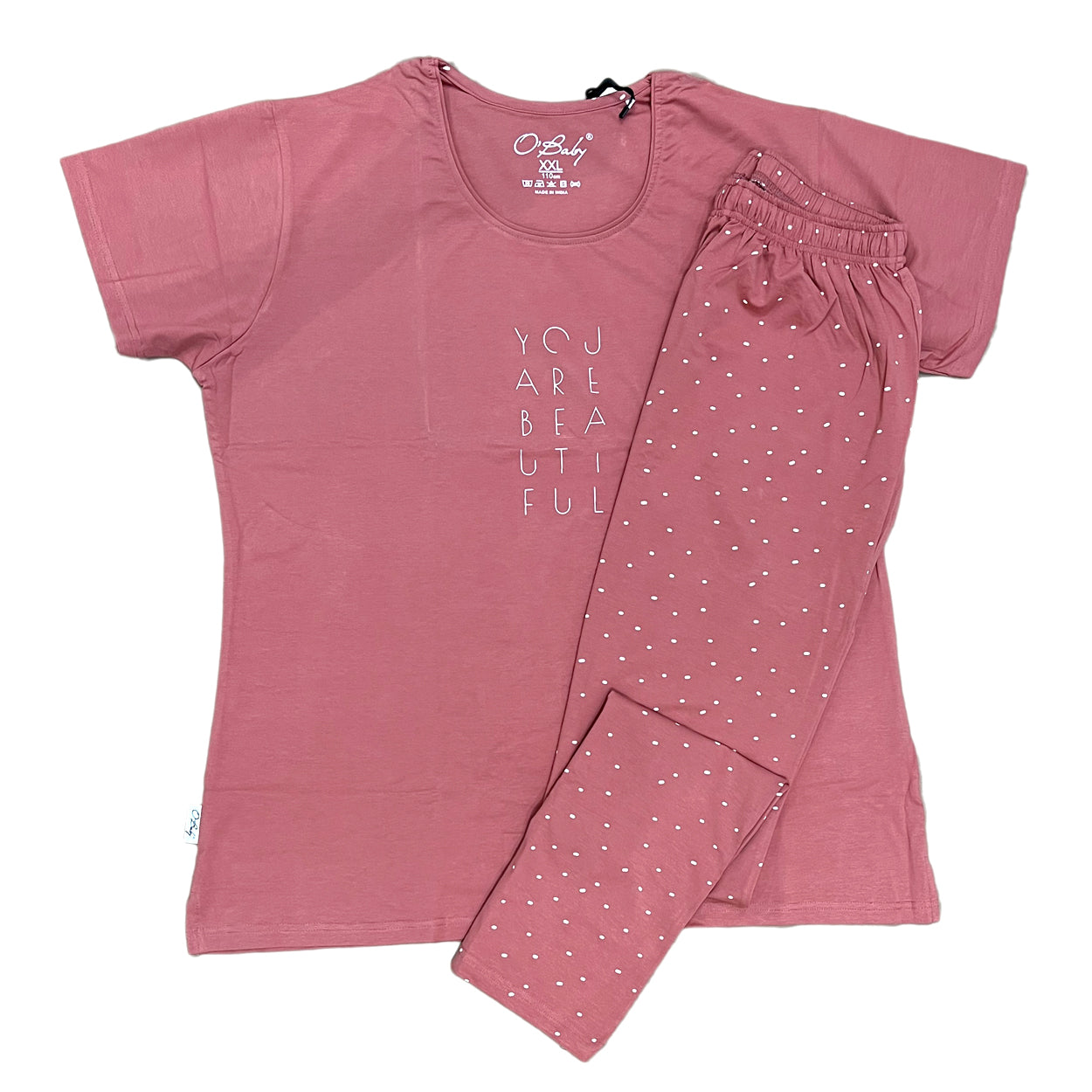 O Baby ladies Pink Night Suit