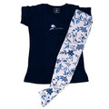 Juliet Ladies Navy Night Suit 