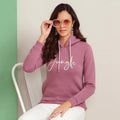 Kayal Pink Sweat Shirt with Hoodie