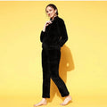 Velvet track suit